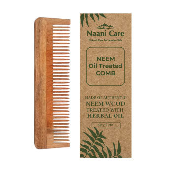 Dual Tooth Neem Comb | Oil Treated